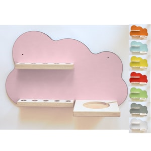 Wolke Tonie Regal  für Toniebox 1 und 2 personalisierbar Tonieregal Aufbewahrung magnetische Figuren