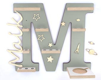 M letter for Toniebox 1 and 2 customizable Tonie shelf Tonie shelf available in 8 colors for Toniebox