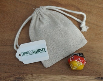 Tippwürfel Geschenk-Set - Fußball Würfel Geschenk-Set