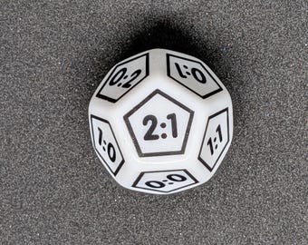 Dadi di previsione - Dadi a 12 facce per il punteggio di calcio - Set di varie dimensioni