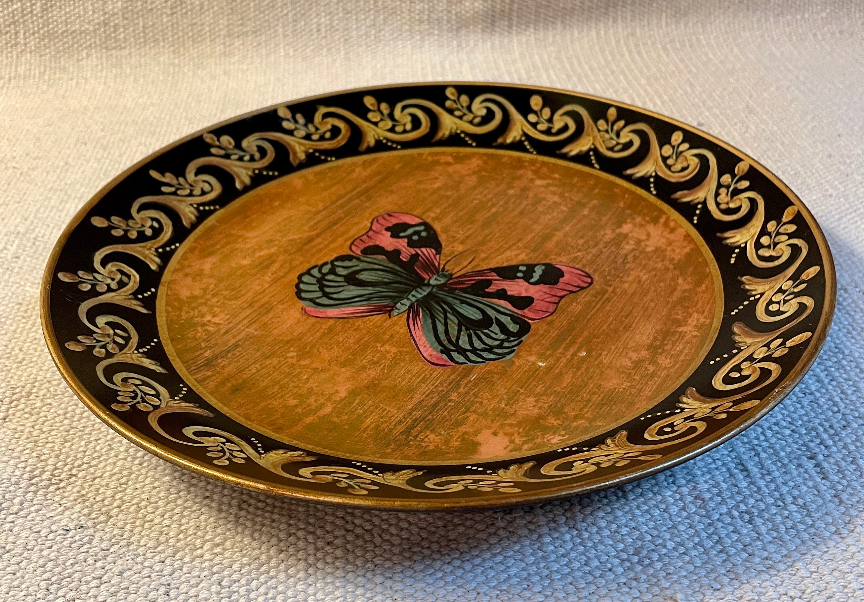 Vintage Decorative Butterfly Plate Vintage Ceramic Butterfly Etsy