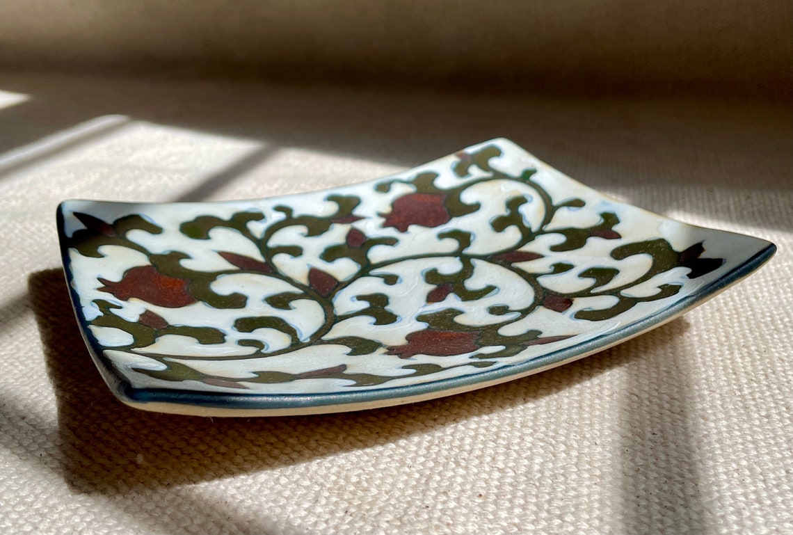 Vintage Ceramic Trinket Tray Vintage Decorative Ceramic Tray Etsy.de