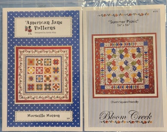 Lot de 2 Patrons American Jane - Summer Picnic et Marseille Maison