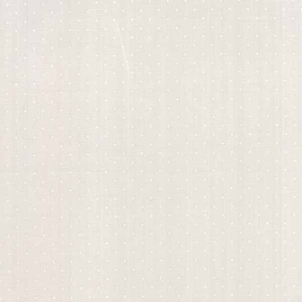 Modern Background Paper by Zen Chic for Moda - By the Yard 36" X 44" - Pin Dot Grey White Fog