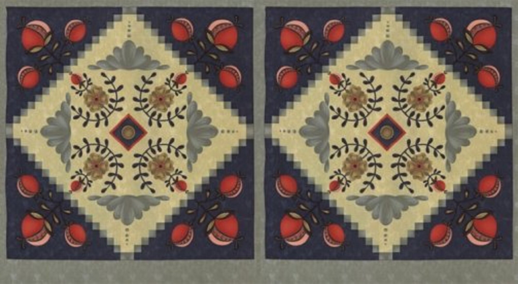 Everlastings Pattern and 2/3 Yard Panel Bundle by Sandy Gervais for ...