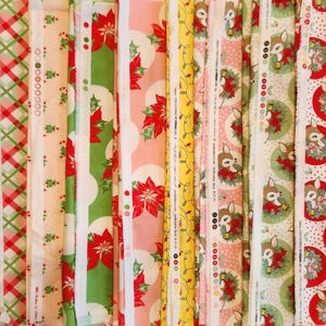 Urban Chiks Christmas Fabric Bundle - 9 Half Yards - 18&quot; X 44&quot; - Sweet, Swell, & Deer Christmas Collections by Moda Fabrics