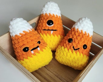 Candy Corn | Plush | Spooky Halloween | Hand Crocheted | Amigurumi