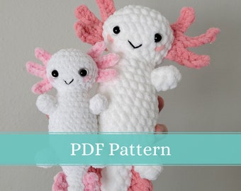 Axolotl Plushie | CROCHET PATTERN ONLY