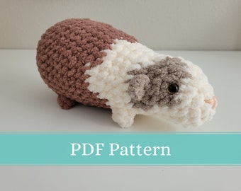 Guinea Pig Plushie | Spunker | CROCHET PATTERN ONLY