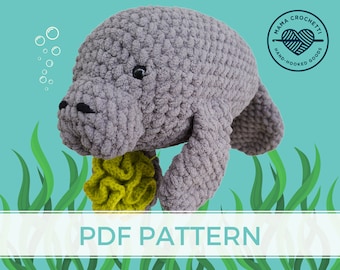 Marina the Manatee | Sea Cow | CROCHET PATTERN ONLY