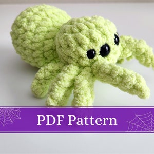 Sophree the Spider | Sew-Free | No-Sew | Spooky | Halloween | CROCHET PATTERN ONLY