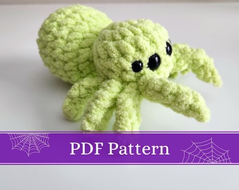 Sophree the Spider | Sew-Free | No-Sew | Spooky | Halloween | CROCHET PATTERN ONLY