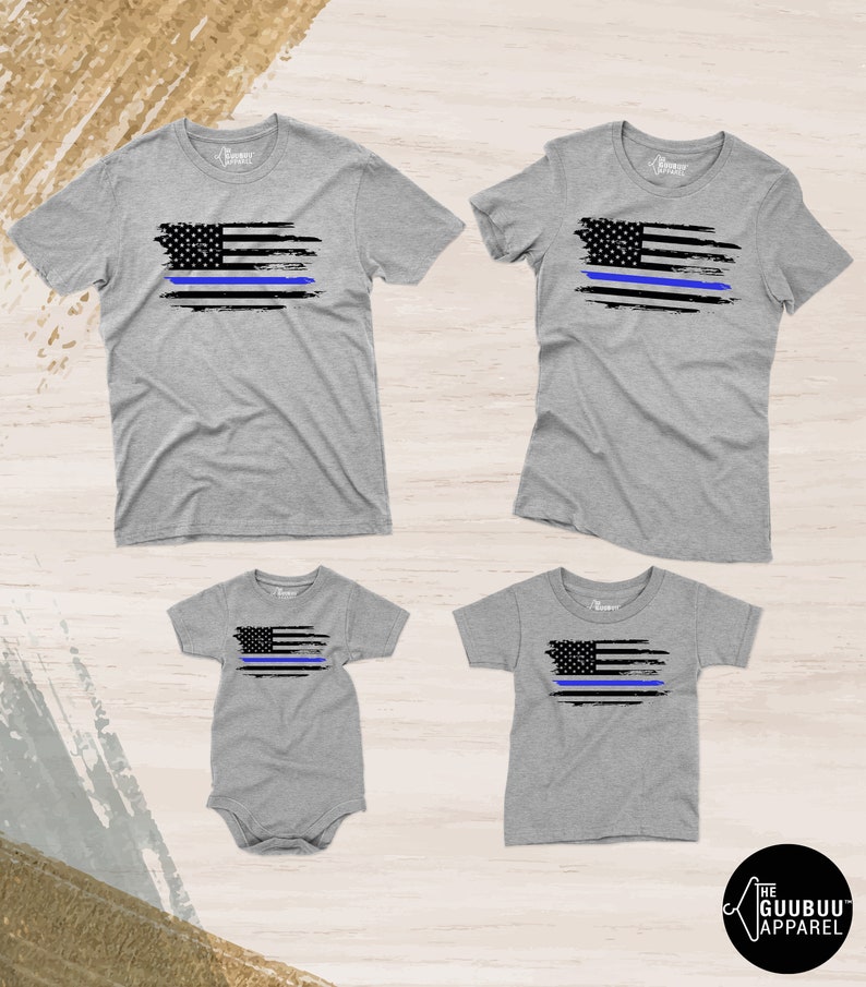 Thin Blue Line Shirt Gifts For Police Shirt Police Wife Law Enforcement Blue Lives Matter Police Officer July 4th Flag