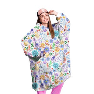 Manta con capucha unisex, con capucha, capa con capucha, manta, manta personalizada, manta acogedora
