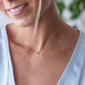 Collana ohm placcato oro Piccolo ciondolo ohm Collana Yogi in argento 925 placcato oro Collana ohm dorata Gioielli Yogi da regalare