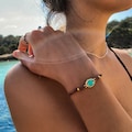 Blue or White Hawaiian Opal Adjustable Bracelet Handmade Beach Surfer Jewelry Handmade Boho Gift for Her product logo