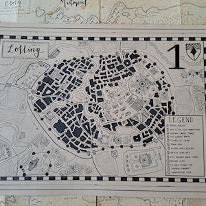 Fantasy City Maps, Stadtpläne für Tabletop RPGs, DnD Stadtpläne
