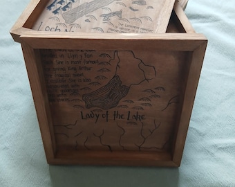 Mini Hand Painted Map Dice Tray: RPG Tabletop Gaming Accessory