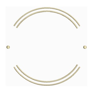 Circle Frame - Machine Embroidery Design - 2 Sizes