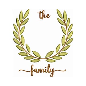 The Family - Family Embroidery - Family Love Design - Machine Embroidery Design - Digital Instant Download