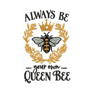 Queen Bee - Machine Embroidery Design