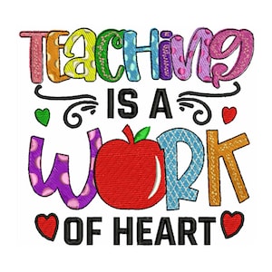 Work Of Heart - Machine Embroidery Design - 2 Sizes