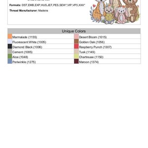 Woodland Animal Friends Machine Embroidery Design - Cute Fox Deer Bear ...