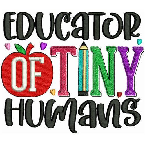 Teacher Machine Embroidery Designs / School Embroidery Etsy