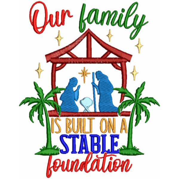 Stable Foundation - Machine Embroidery Design