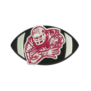 Football Player Embroidery - Sports Enthusiast Embroidery - DIY Football Embroidery - Machine Embroidery Design - Digital Instant Download