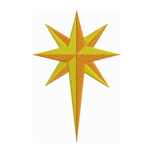Nativity Star - Machine Embroidery Design - Christmas Embroidery Designs - Christmas Tree Star - Embroider Files - Instant Download