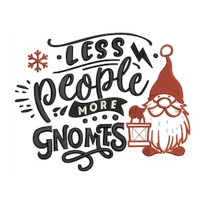 More Gnomes - Gnome Lover - Gnome Embroidery - Home Decor - Machine Embroidery Design - Digital Instant Embroidery - 2 Sizes