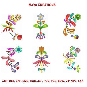 Machine Embroidery Design Floral Bundle ,Embroidery Designs, Machine Embroidery, Embroidery Patterns, Embroidery Files, Instant Download