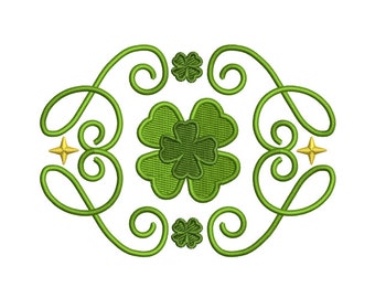 Irish Shamrock Machine Embroidery Design