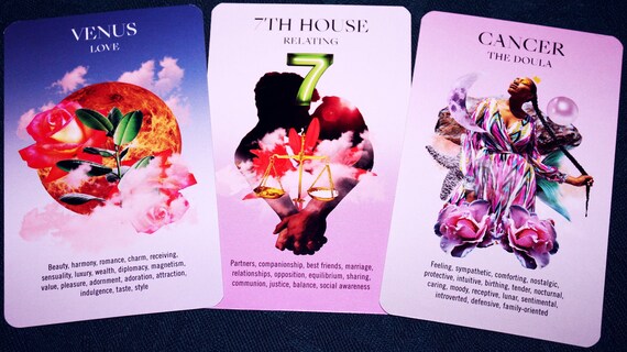 Numinous Astro Oracle Reading 1 Question 3 Cards Etsy