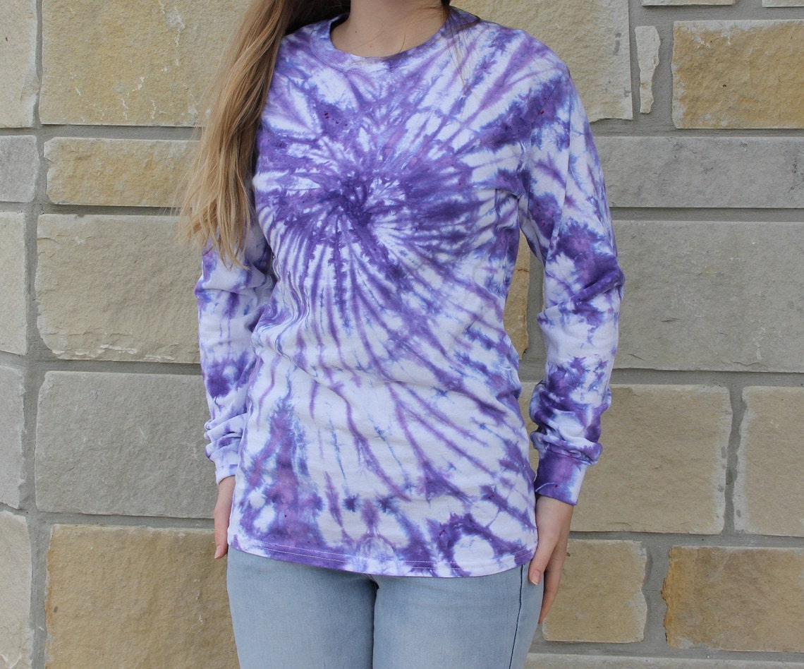 womens long sleeve purple shirt
