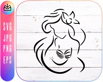 Free Free 297 Ariel Silhouette Svg Free SVG PNG EPS DXF File