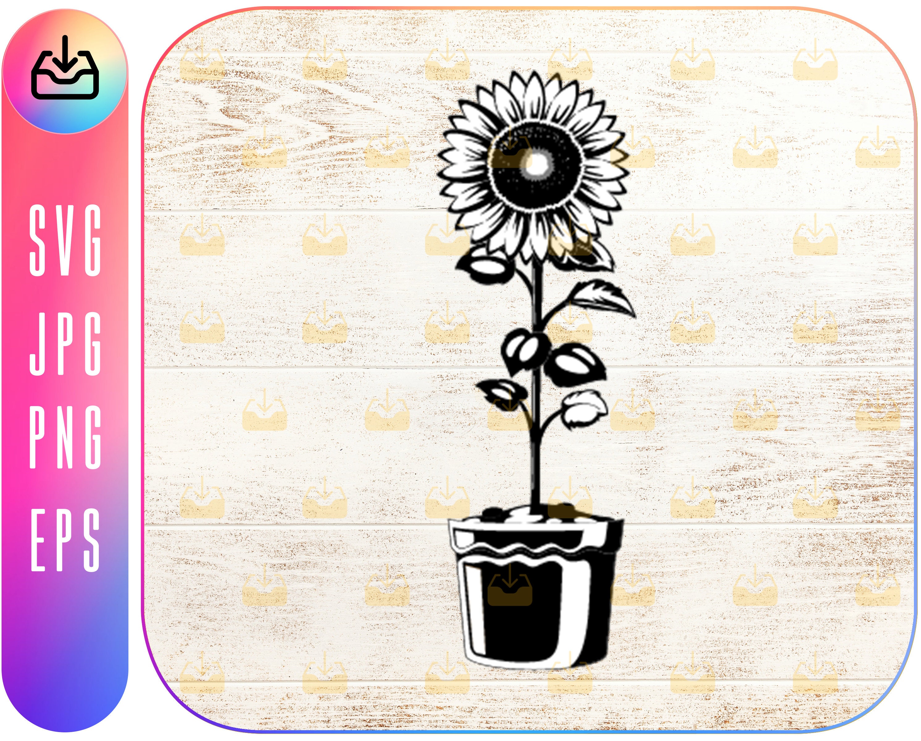 Free Free 303 Silhouette Flower Pot Svg SVG PNG EPS DXF File