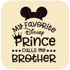 Mon prince préféré, une princesse m'appelle, maman, papa, grand-mère, frère SVG, voyage en famille SVG, cadeau personnalisé Svg, fichier découpé en vinyle, Svg, Pdf, Png