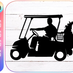 Golf Cart Instant Download SVG, PNG, EPS, jpg digital download
