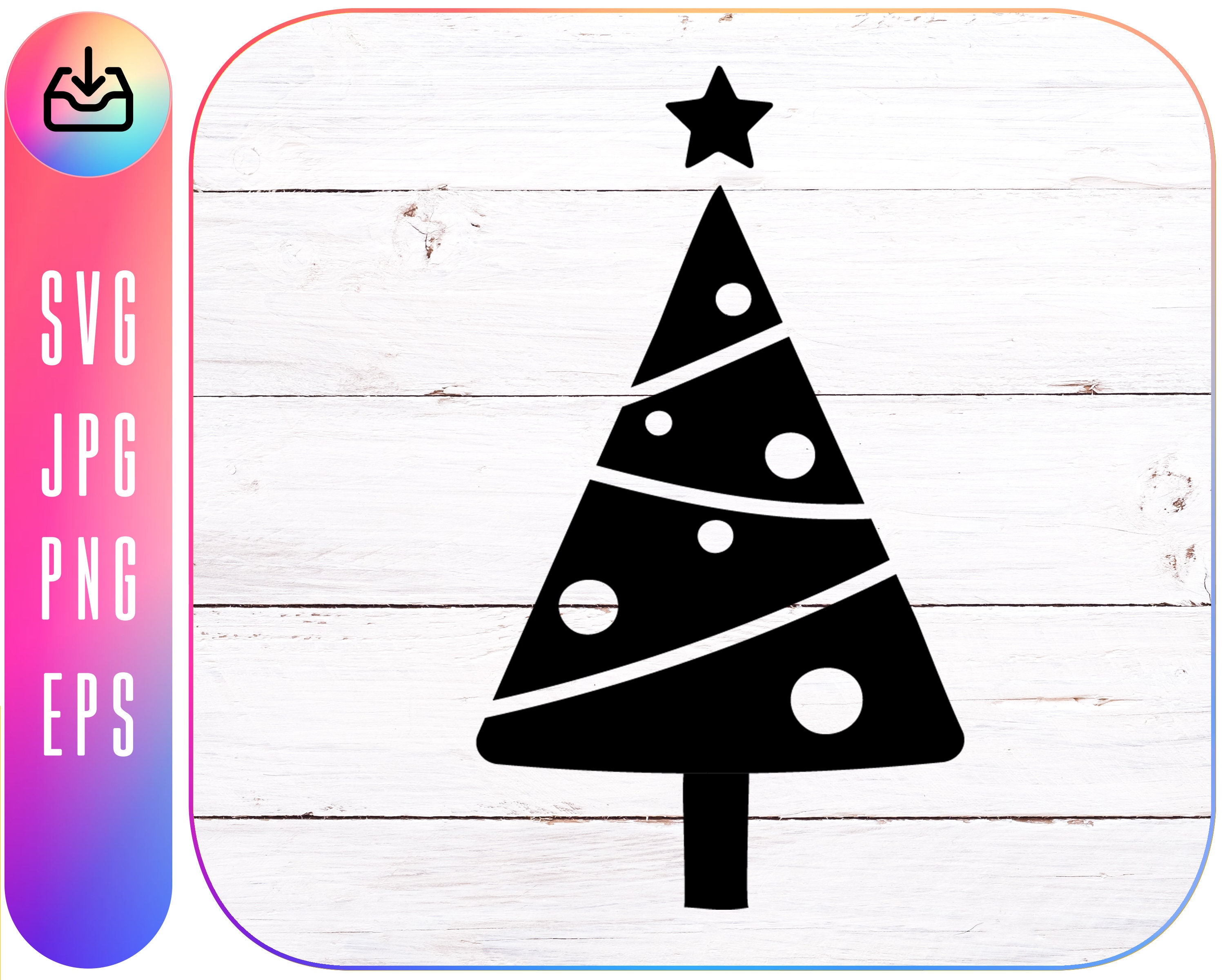 Christmas Tree Doodles SVG Merry Christmas SVG Christmas | Etsy