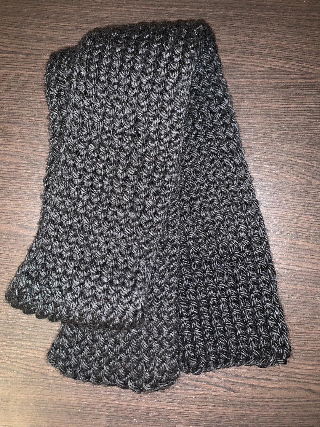 Handmade Winter Knit Scarf - Etsy