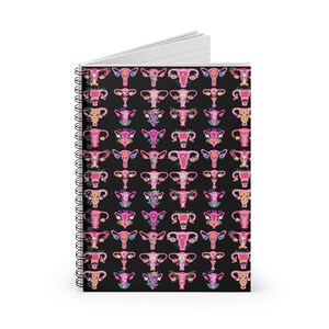 Uterus Notebook, Feminist notebook, Midwife gift, Midwife notebook, midwife journal, midwife, doula gift, doula notebook,