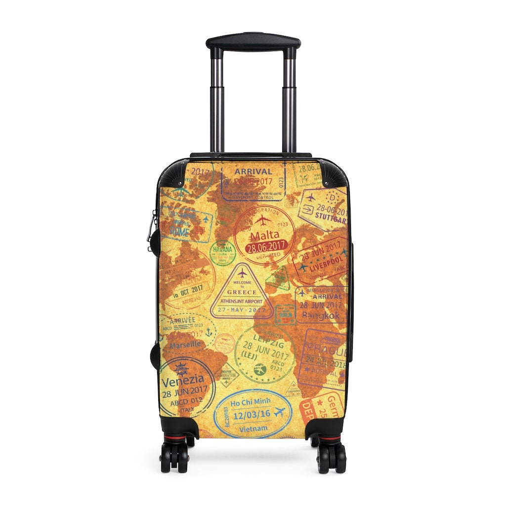 Vintage Around The World Map Suitcase Bedroom Storage by Sass & Belle 