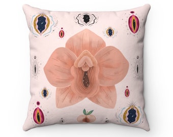 Vagina Pillow Vagina Cushion Vagina Pattern Funny Mature gift for her Yoni pill...