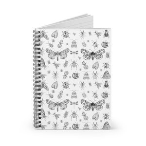 Insects Spiral Notebook , Insect Journal, Entomologist Notebook, Entomologist Journal, Entomologist Gift, Cute Insects, Insects Gifts,