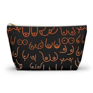 Boob Accessory Bag, Feminist Bag, Feminist pouch, Boob Makeup Bag, Boob Gift, Boob Pouch, Boob Print,