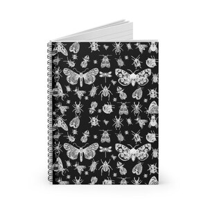 Insects Spiral Notebook , Insect Journal, Entomologist Notebook, Entomologist Journal, Entomologist Gift, Cute Insects, Insects Gifts,