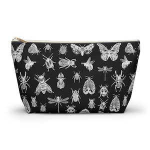 Insects Pencil Pouch: Entomology Gift, Bug Travel Bag