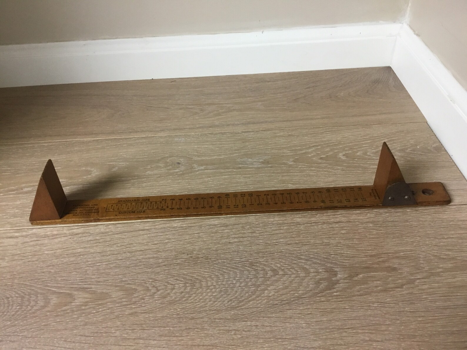 Vintage Ritz Shoe Sizer Stick Manufactured by American Etsy